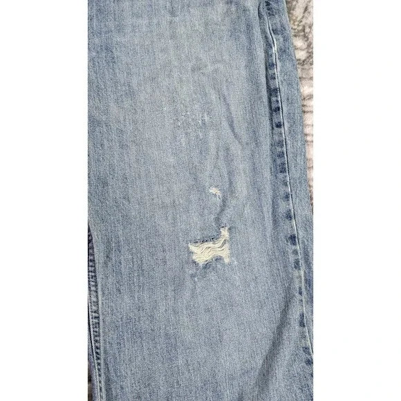 Harley Davidson Jeans Men's 42 X 29 Relaxed Straight Loose Denim Distressed - Picture 15 of 16